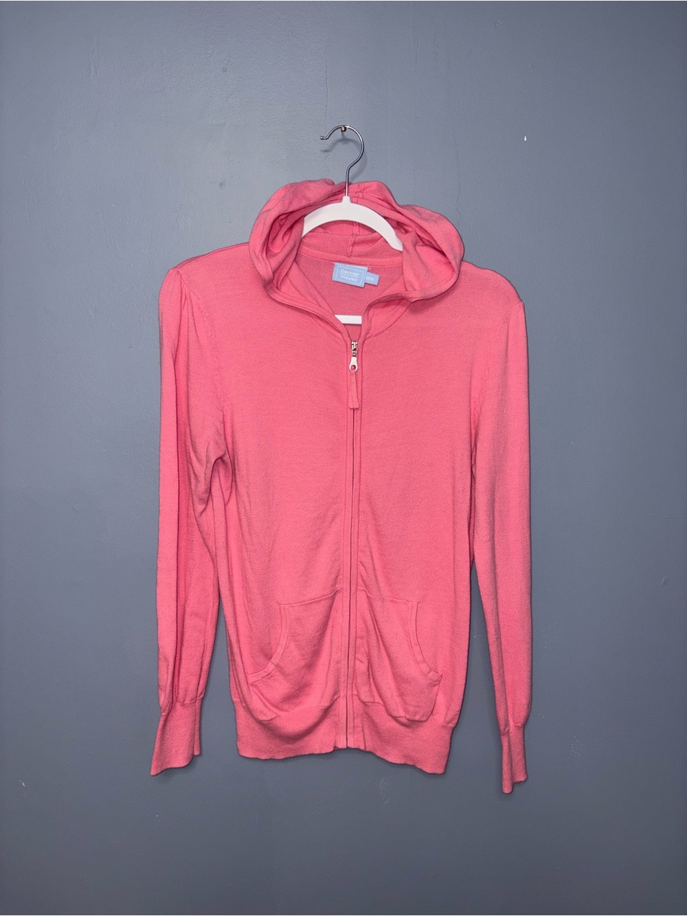 Denver Hayes | Pink Zip Up Hoodie | Size Medium
